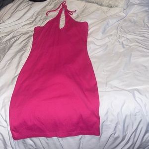 pink halter dress for $10